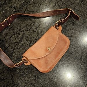 Genuine  leather belt bag